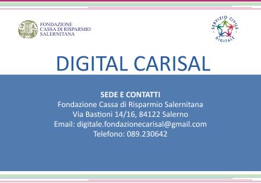 Al via lo Sportello per i servizi Digitali alla Fondazione Carisal