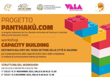 Progetto Panthakù.com   workshop Capacity Building rivolti agli Enti di Terzo Settore della città di Salerno